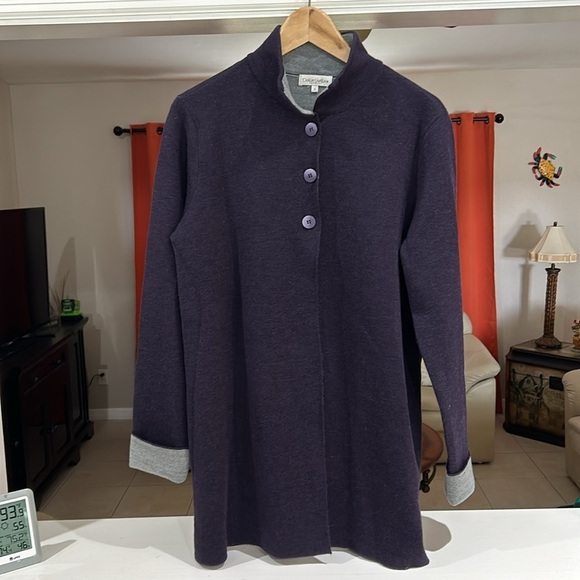 Dolce Stella Made in Italy Purple Cuff Wool Blend Sweater Women’s Size M - Picture 1 of 5